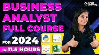 Business Analyst Full Course for 2024  Business Analytics  Business Analyst Training for Beginners [upl. by Glasgo992]