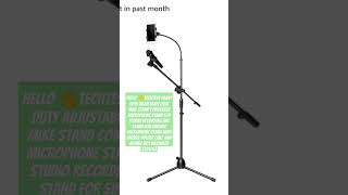 Stand for Singing Microphone Stand With Mobile Holder Mic And Mobile Not Included Black music [upl. by Glenine]