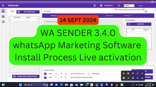 How to Install WhatsApp Marketing Software  StepbyStep Guide for WA Sender 340 [upl. by Sussman]