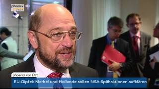 Martin Schulz zum Abhörskandal im Tagesgespräch am 25102013 [upl. by Lraed656]