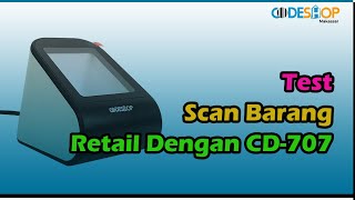 Test Scan Barang Retail Dengan CD707 [upl. by Turro]