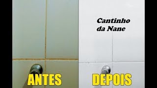 Como desencardir azulejos do banheiro e tirar mofo sem usar água sanitária [upl. by Charters]