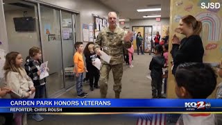 Carden Park Elementary welcomes in 25 local veterans for Veterans Day parade [upl. by Hannis]