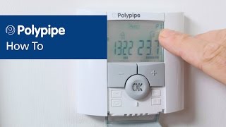 Programming Polypipe Thermostats  Polypipe Underfloor Heating [upl. by Iago]