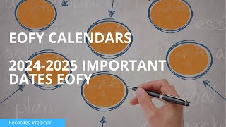 2024 2025 Important Accounting Dates Calendar [upl. by Dikmen]