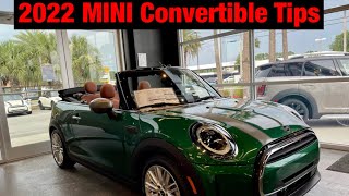 2022 MINI Cooper Convertible Tips [upl. by Adoree815]