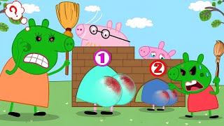 Zombie Apocalypse Zombies Appear At The City Please Back Peppa  Peppa Pig Funny Animation [upl. by Richmound]