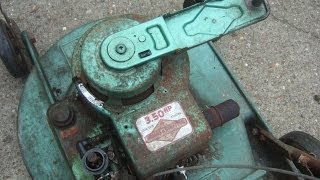 1966 Briggs and Stratton  Original Wind up starter  First start [upl. by Evelina371]