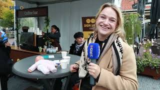 Gebarentalige barista op de weekmarkt met gratis koffie [upl. by Gladine]