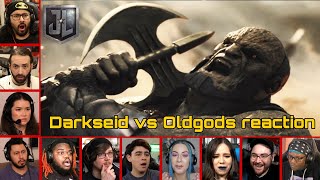 Darkseid vs Earh defenders reaction mashup  Zack Snyders Justice League Movie 2021 [upl. by Larissa]