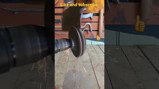 Angle grinder flap disc hack anglegrinder diy keşfet [upl. by Okiman]