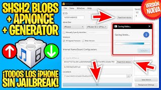 TUTORIAL 3 CLICKS ✅ ¡BAJA DE iOS Guarda AHORA tus SHSH en cualquier iPhoneiPad BlobSaver 3 [upl. by Sidman389]