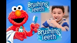 Sesame Street Healthy Teeth Healthy Me Brushing Teeth with Elmo song [upl. by Brindle]