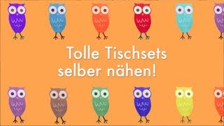 Tolle Tischsets selber nähen [upl. by Sidoma]