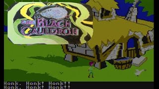 The Black Cauldron SierraIBM PCjr Part 7  Treacherous Cliffside  Horned Kings Castle [upl. by Garling84]