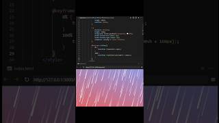 Meteor Shower ☄️  HTML CSS [upl. by Ahsinik]