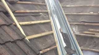 LEAKING ROOF VALLEY FIXED IN BEDWAS ROAD CAERPHILLY [upl. by Ynelram]