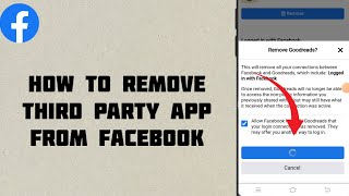 How to REMOVE Third Party Access from Facebook [upl. by Nalliuq]