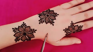 New Stylish mehndi design  Simple henna design  Mehandi ka design  Cone designs  Mehndi designs [upl. by Eitisahc]