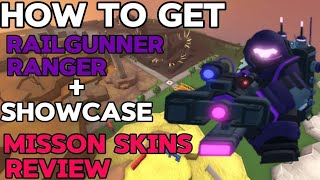 How To Get Railgunner Ranger skin  Showcase  TDS roblox [upl. by Ariamo]