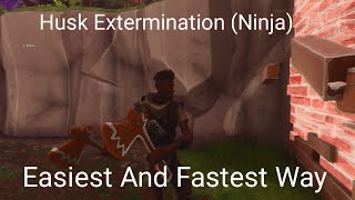 Husk Extermination Ninja Tutorial Guide  Fortnite STW Daily Quest Tutorials [upl. by Akina571]