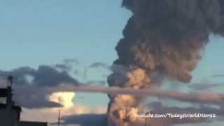 Volcano spews 10km 62 mile ash plume in Ecuador [upl. by Lanni]