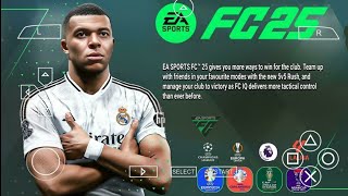 FIFA 2025  EA FC 25 PPSSPP ANDROIDMobile 4k Camera  Best graphics English commentary  update [upl. by Sandeep803]