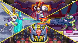 Mega Man Zero 4  All Bosses  Ending No Damage [upl. by Anileme504]