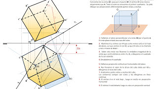 717 Hexaedro o cubo a partir de una arista y la dirección de otra [upl. by Assela139]