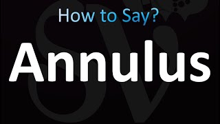 How to Pronounce Annulus correctly [upl. by Rhodie]