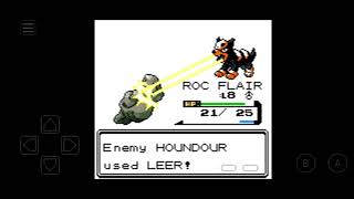 Pokemon Crystal Legacy Walkthrough Catching Houndour [upl. by Nylhtak44]