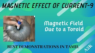 Magnetic field due to a toroid  demonstration in tamil [upl. by Hinkel]