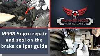 M998 HMMWV Sugru Repair and seal on the Brake Caliper Guide and DipStick [upl. by Nnaegroeg832]