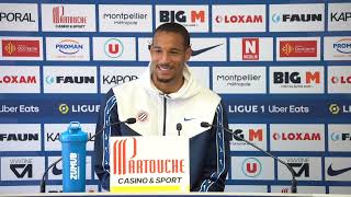 Point presse  Christopher Jullien avant MHSC vs LOSC [upl. by Vogele]