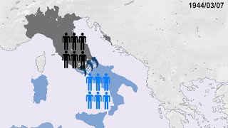 The Italian Civil War Every Day with Army Sizes [upl. by Eirehs]