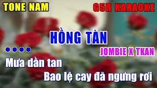 Karaoke Hồng Tàn  Jombie x Tkan  Beat gốc có bè [upl. by Annovaj]