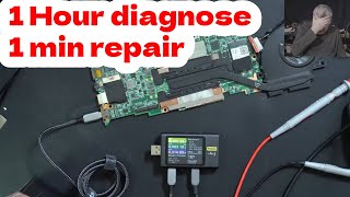 Lenovo IdeaPad Flex 5  Charging on one usbc side  I have failed miserably in finding this fault [upl. by Alledi]