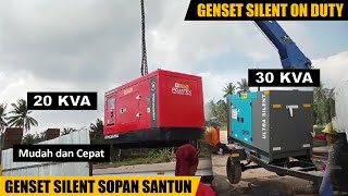 Genset Silent on Duty  Genset 20KVA30KVA POJATEK [upl. by Nelyahs705]