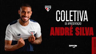 COLETIVA DE APRESENTAÇÃO ANDRÉ SILVA  SPFC PLAY [upl. by Ulane]