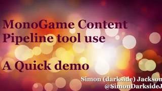 MonoGame Content Project Tool walkthrough [upl. by Jamima]