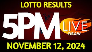 Lotto Result Today 500 pm draw November 12 2024 Tuesday PCSO LIVE [upl. by Bradly]