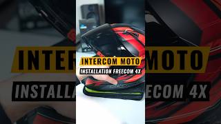 Comment installer un intercom moto  🤔 intercom moto motard shorts [upl. by Htesil314]