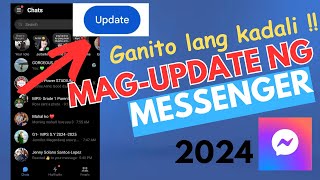 PAANO MAGUPDATE NG MESSENGER 2024  HOW TO UPDATE FACEBOOK MESSENGER [upl. by Ecinej]