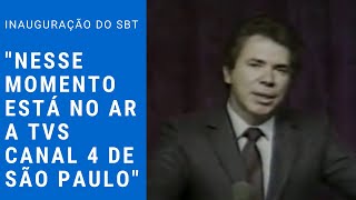 Silvio Santos na inauguração do SBT  1981 [upl. by Lecram]