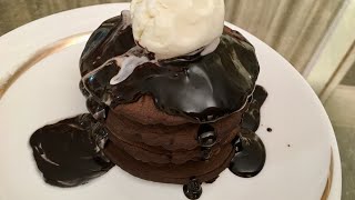 Eggless Chocolate Pancakes In 10 Min No Egg  Quick amp Easy Breakfast Recipe [upl. by Idnar]