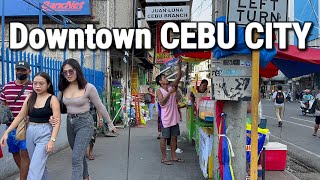 CEBU CITY Walking Tour 2024 Philippines  Exploring Downtown Cebu City [upl. by Nnaeinahpets]