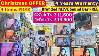 Christmas OFFER 4 Items FREE Smart  Andriod TV 4 Years Warranty Branded MIVI Sound Bar FREE koti [upl. by Shauna385]