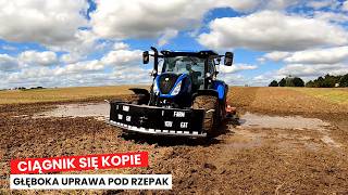 Głęboka uprawa bezorkowa Kongskilde Delta pod 30ha rzepaku po nawałnicach [upl. by Nivek]