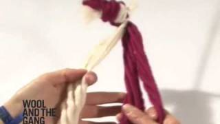 Braiding Yarn  WOOL AND THE GANG Knitting Tutorials [upl. by Natehc396]