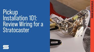 Stratocaster DIY Review Wiring for a Stratocaster [upl. by Imoan]